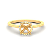 Secret Halo Semi Mount Engagement Ring